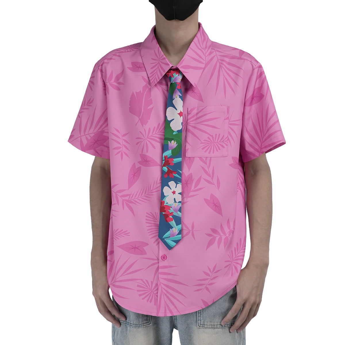 【在庫品】HOLOUN ズ一トピあ2 ニック・ワイルドのコスプレ服 pinkピンクシャツ ハロウィン仮装 衣装 クリスマス イベント ゲーム仮装 アニメ 演出服