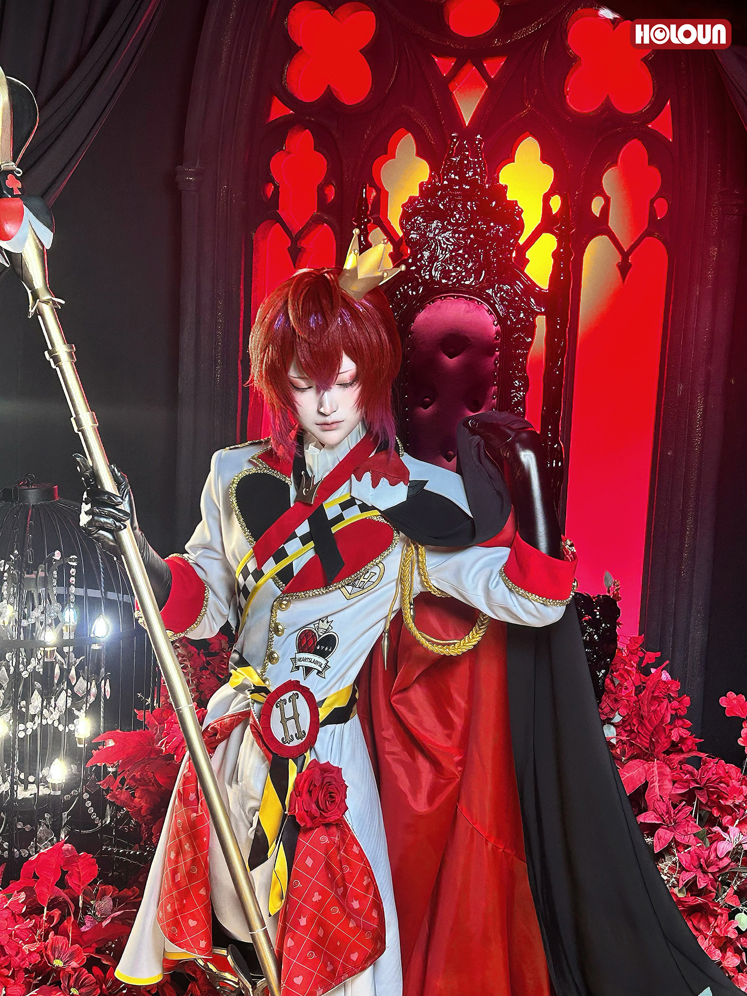 【在庫品】再生産中 HOLOUN ツイステ Twisted ハーツラビュル寮 寮服 Riddle リドル コスプレ衣装 ハロウィン適用 