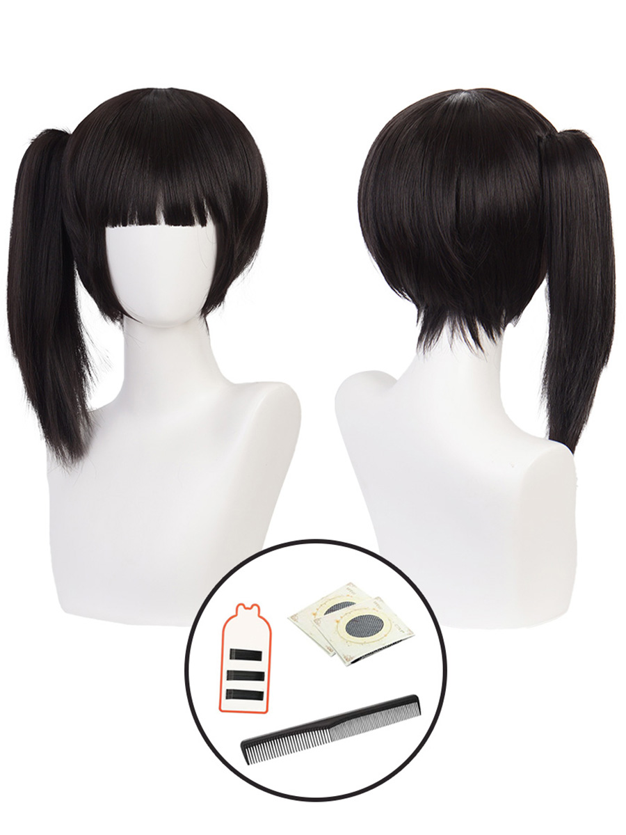 【在庫品】HOLOUN 鬼殺シリーズ KimetsU 鬼殺隊 栗花落カナヲ ウィッグ コスプレ道具 Cosplay 道具