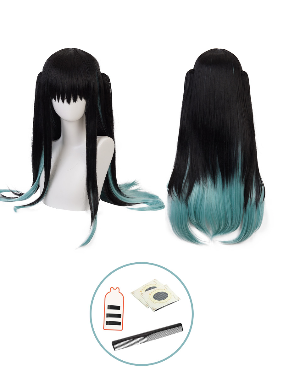 【在庫品】HOLOUN 鬼殺シリーズ KimetsU 鬼殺隊 時透無一郎 ウィッグ コスプレ道具 Cosplay 道具
