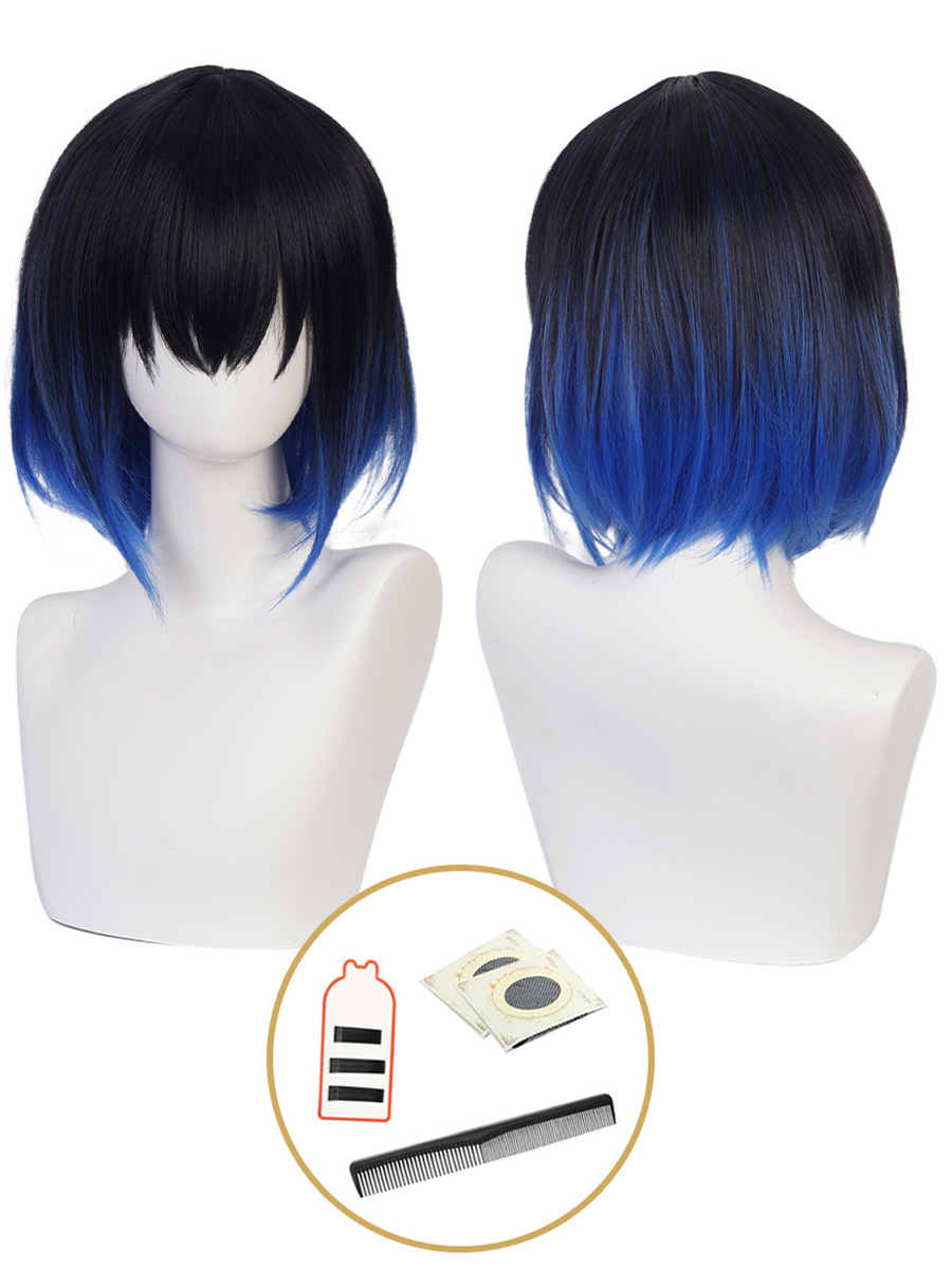 【在庫品】HOLOUN 鬼殺シリーズ KimetsU 鬼殺隊 嘴平伊之助 ウイッグ コスプレ道具 Cosplay 道具