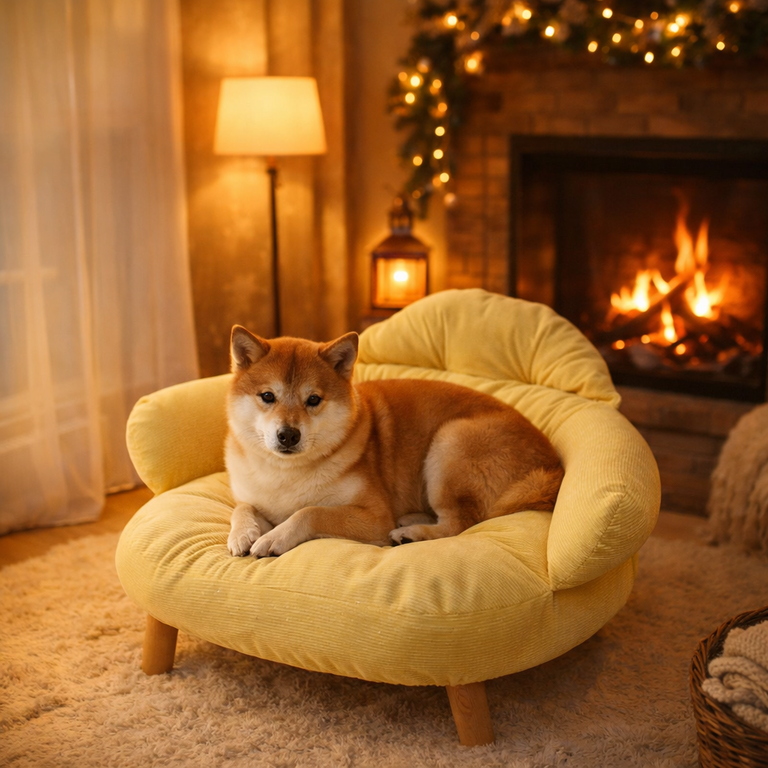 Mzz Mate®懸浮實木沙發窩 寵物沙發窩墊 狗狗軟感床