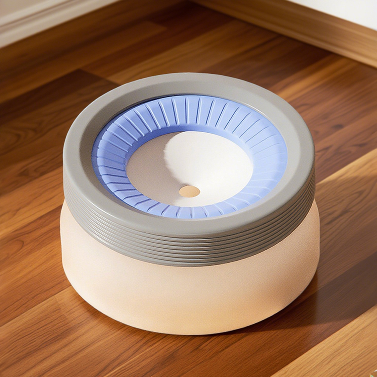 防滴漏漂浮式狗狗飲水器，保持狗狗嘴巴乾爽防濺，大容量600ml/1200ml，設計穩固，重心低，防黴，材質安全，易於清潔，所有部件均可拆卸，減少灰塵，非常適合遛狗時使用。-萌爪爪