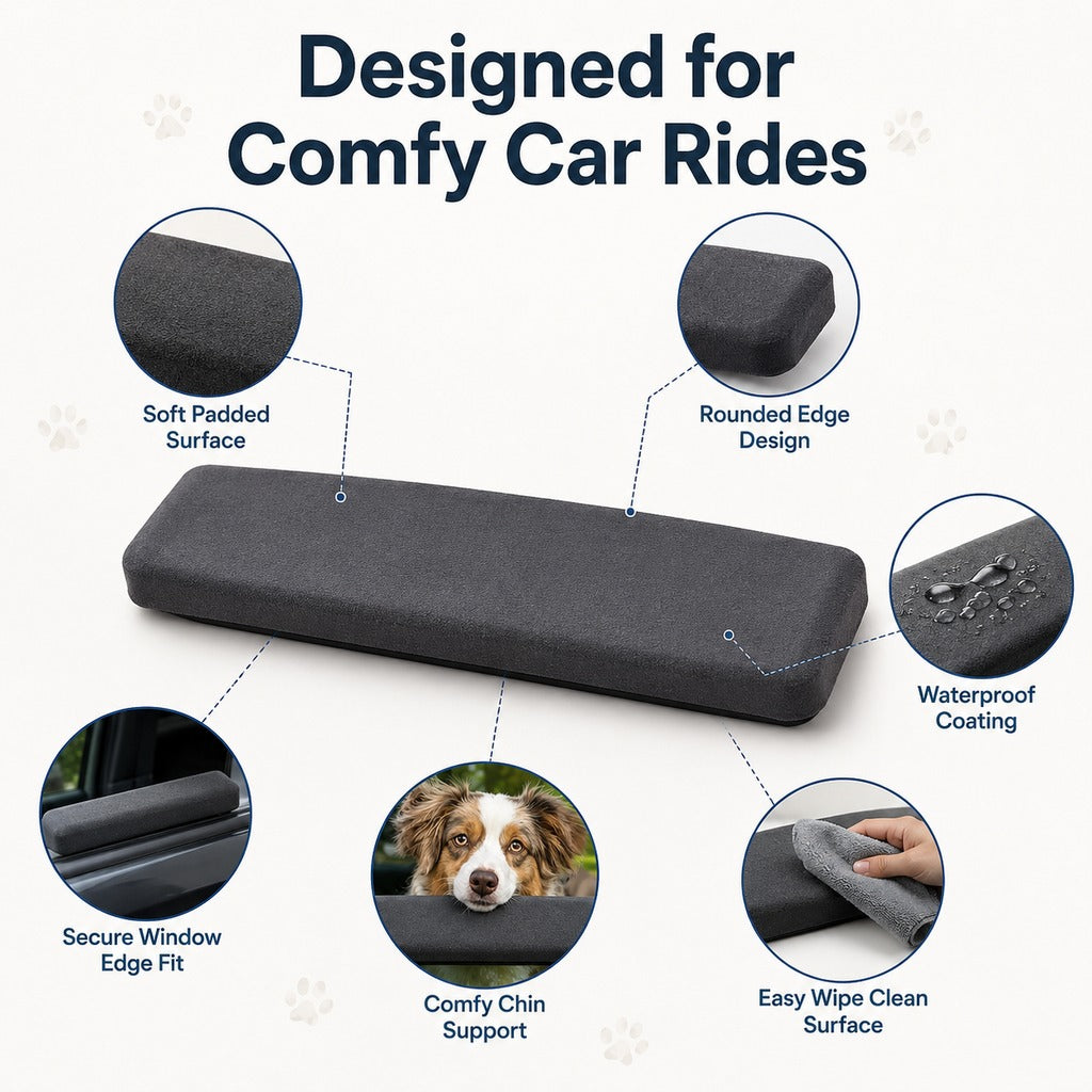 Carsoft® 車窗觀景寵物靠枕  柔軟承托  防滑防刮  雲感親膚
