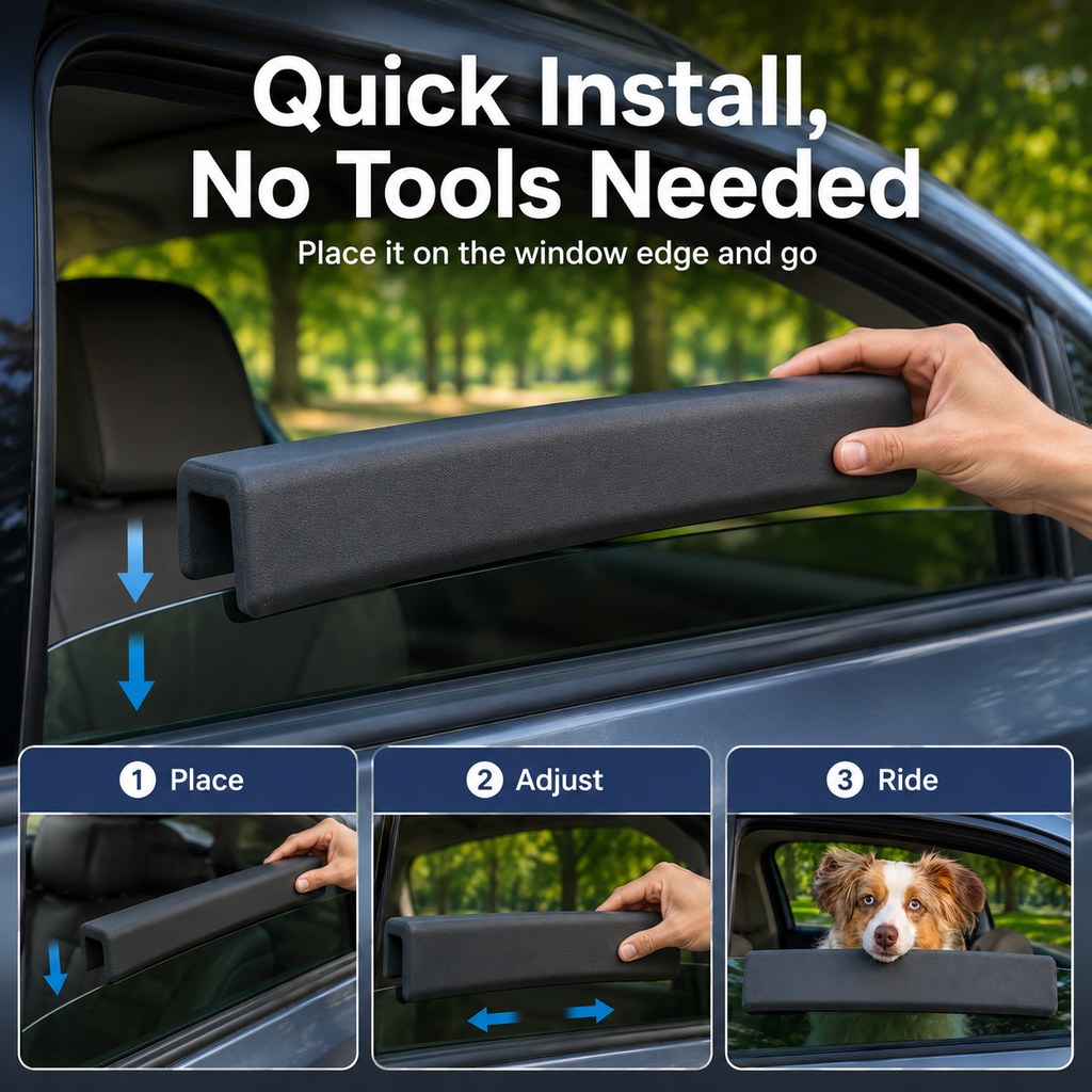 Carsoft® 車窗觀景寵物靠枕  柔軟承托  防滑防刮  雲感親膚