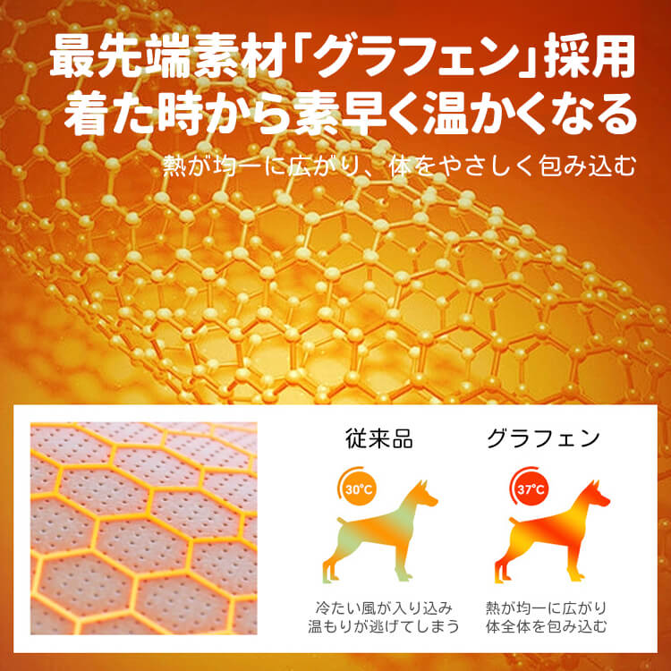 石墨烯發熱 · 寵物羽絨背心