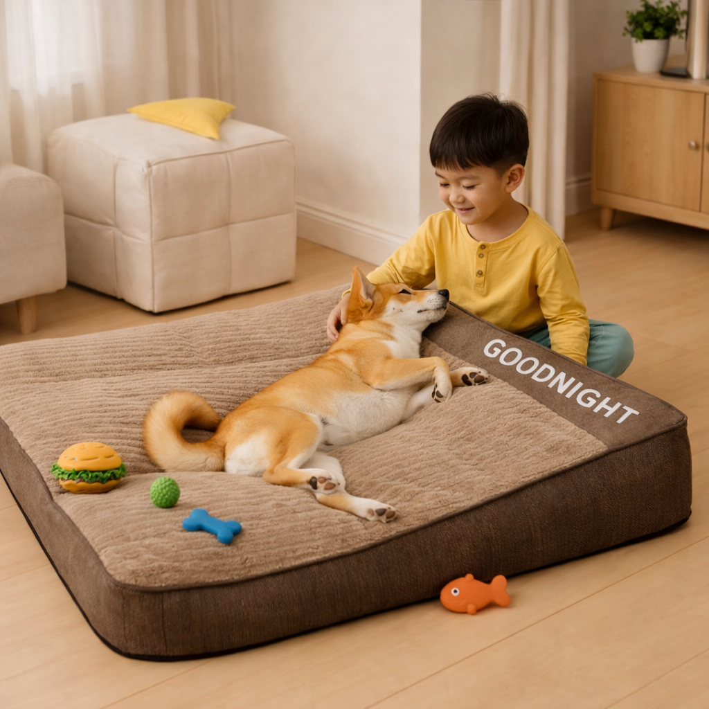 犬用加厚睡墊｜脊椎支撐與防滑安全設計