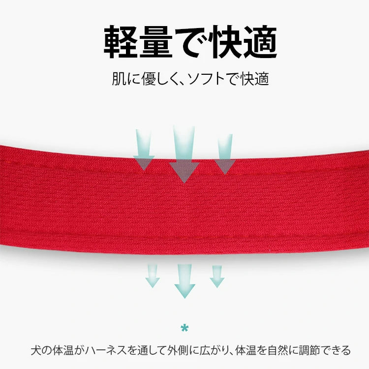 Y型透氣反光背帶 · 帶牽引繩