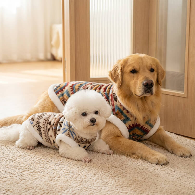 費爾島圖案 · 寵物冬季外套