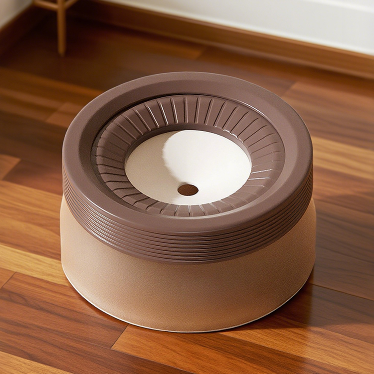 防滴漏漂浮式狗狗飲水器，保持狗狗嘴巴乾爽防濺，大容量600ml/1200ml，設計穩固，重心低，防黴，材質安全，易於清潔，所有部件均可拆卸，減少灰塵，非常適合遛狗時使用。-萌爪爪