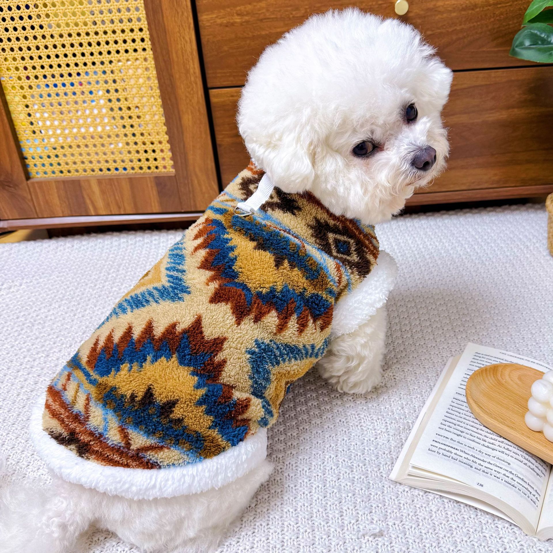 費爾島圖案 · 寵物冬季外套