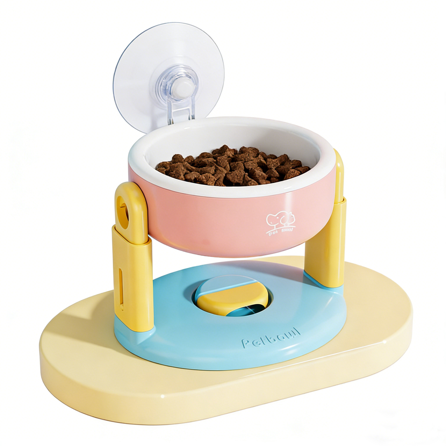 Mzz Mate®升降寵物碗 吸盤式寵物碗 可調節寵物碗 狗狗寵物碗