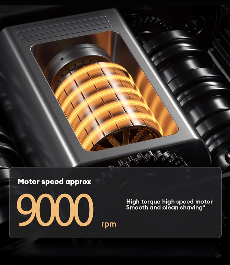 Product Introduction of PAXA Mini Electric Shaver - Magnetic Dual Blades Curved Blade Mesh Waterproof Skin-Friendly Washable Rechargeable High-Speed Motor with Long-Lasting Battery Compact Portable Facial Matte Smooth Titanium 11