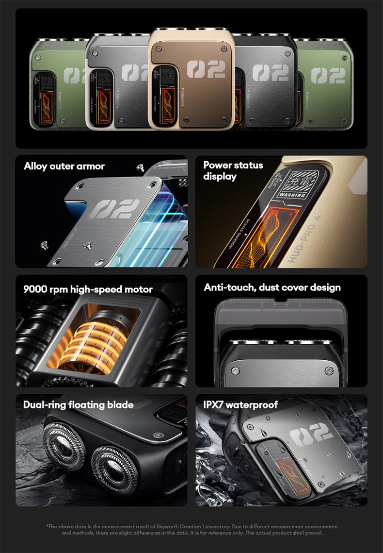 Product Introduction of PAXA Mini Electric Shaver - Magnetic Dual Blades Curved Blade Mesh Waterproof Skin-Friendly Washable Rechargeable High-Speed Motor with Long-Lasting Battery Compact Portable Facial Matte Smooth Titanium 6