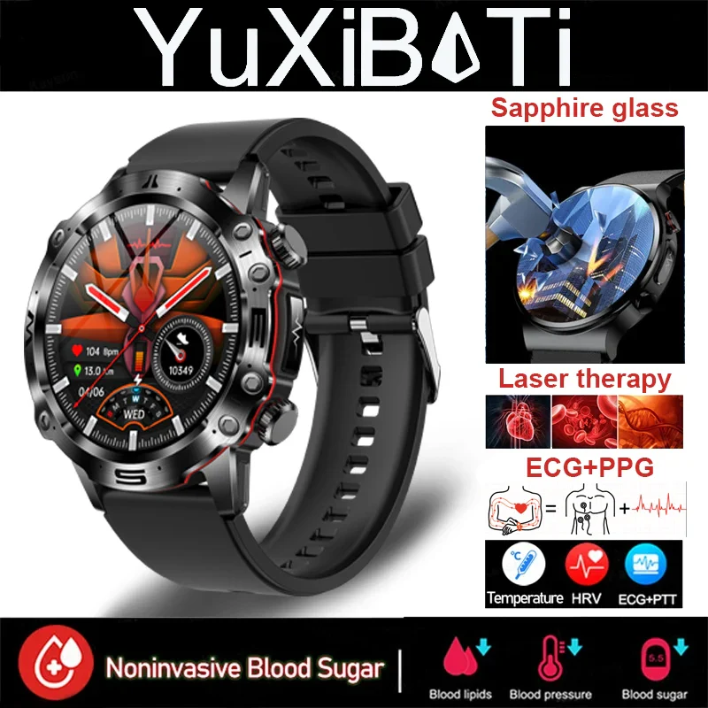 SMART WATCHES WITH AI MEDICAL DIAGNOSTICS - 2025 NEW WATCHES WITH BLOOD LIPID, URIC ACID, BLOOD GLUCOSE MEASUREMENT - EKG+PPG, FITNESS TRACKER