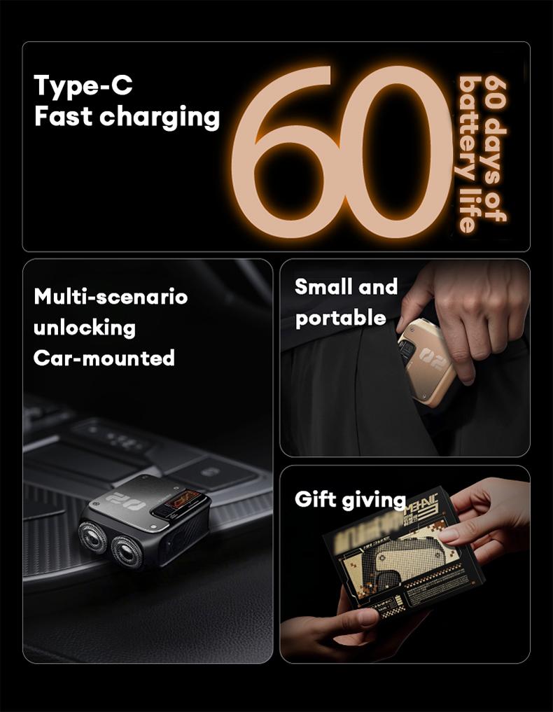 Product Introduction of PAXA Mini Electric Shaver - Magnetic Dual Blades Curved Blade Mesh Waterproof Skin-Friendly Washable Rechargeable High-Speed Motor with Long-Lasting Battery Compact Portable Facial Matte Smooth Titanium 19