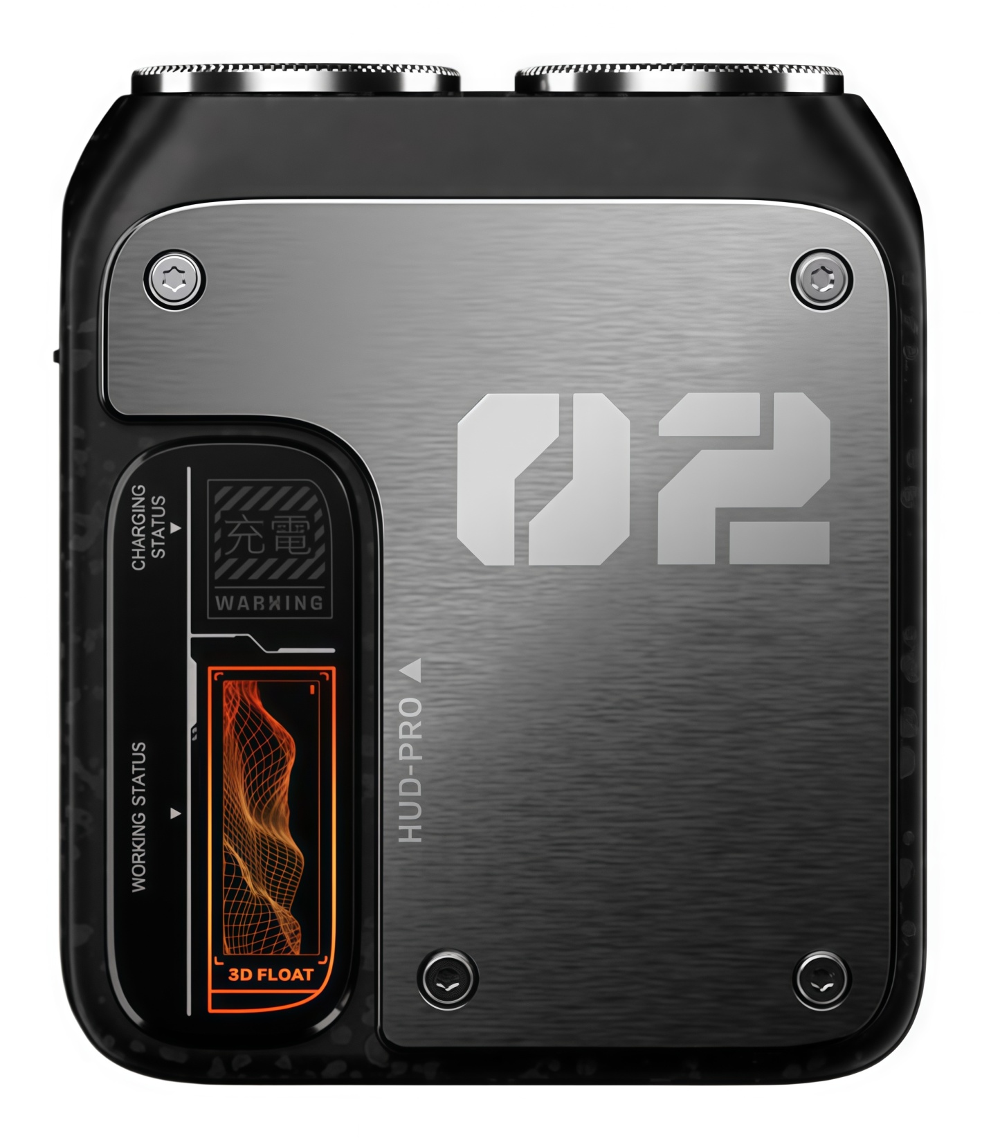 PAXA Mini Electric Shaver - Magnetic Dual Blades Curved Blade Mesh Waterproof Skin-Friendly Washable Rechargeable High-Speed Motor with Long-Lasting Battery Compact Portable Facial Matte Smooth Titanium