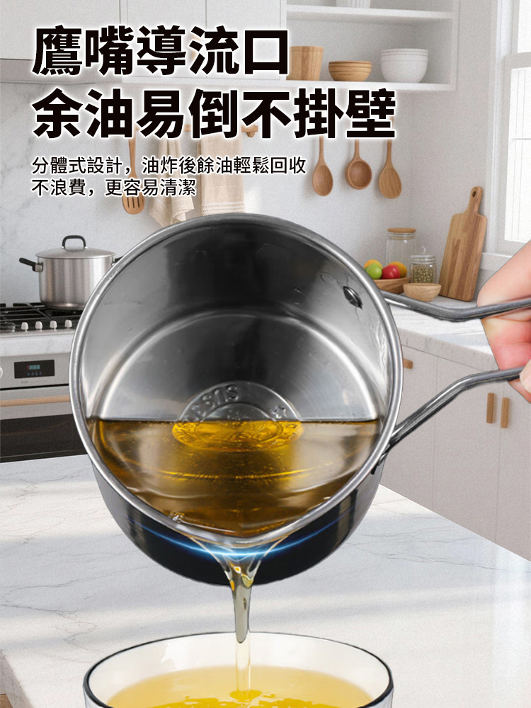 【巨巨巨省油】304不鏽鋼萬用油炸鍋