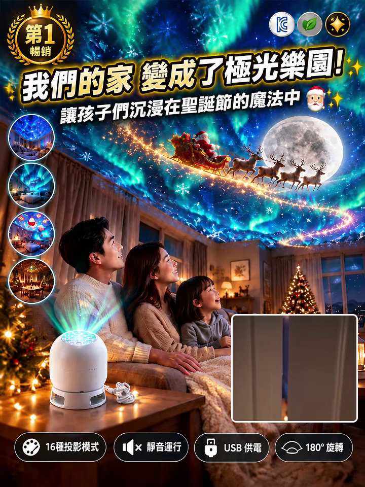 家用節慶氣氛投影燈