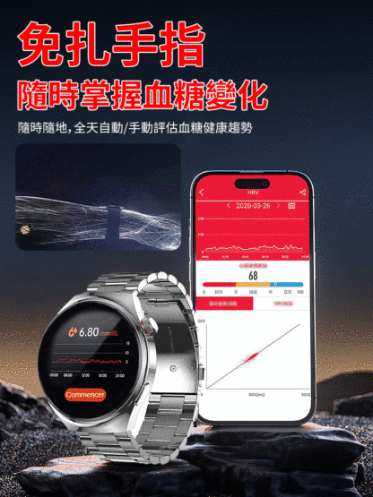 鋼帶Watch4 Pro血糖手錶