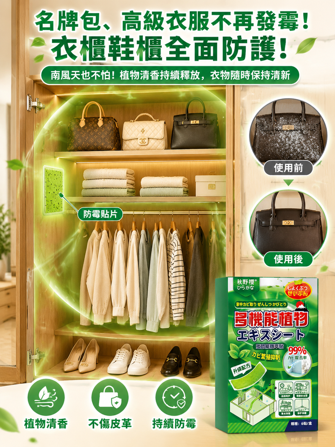 【一貼斷霉根】霉菌淨化貼