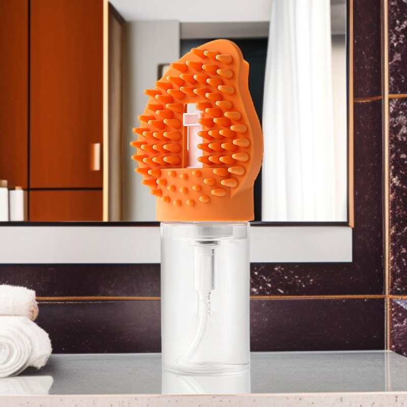 寵物多功能泡沫洗澡一體式矽膠搓澡刷