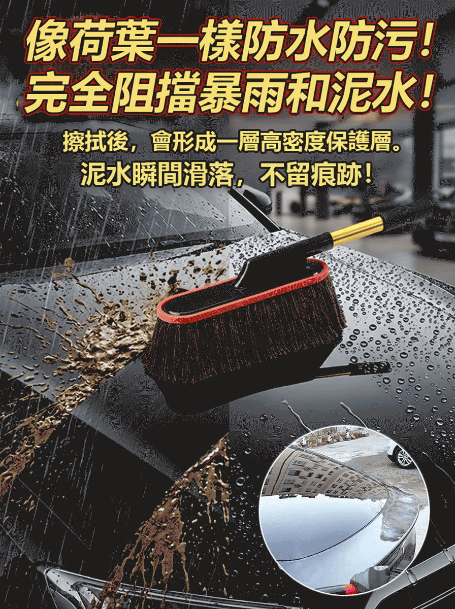 【30秒全車除毛】帶蠟伸縮除塵撣子套裝