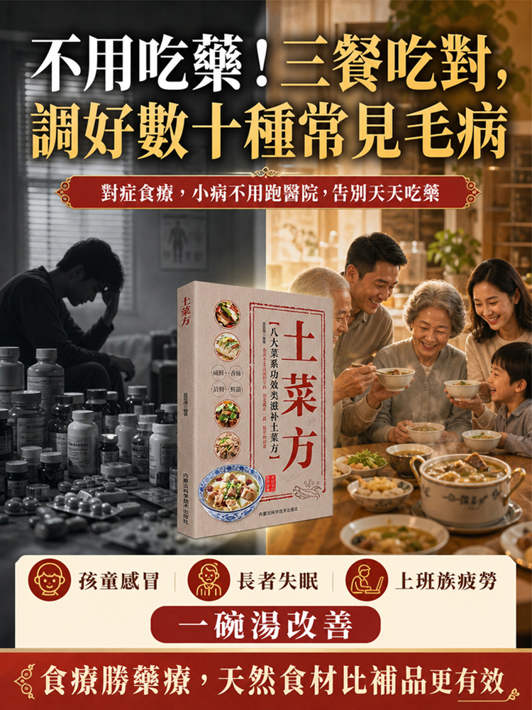 土菜方食補養生秘笈