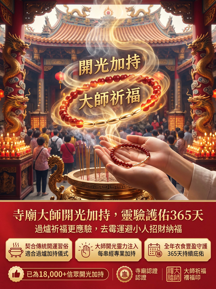 七粒米硃砂手鍊