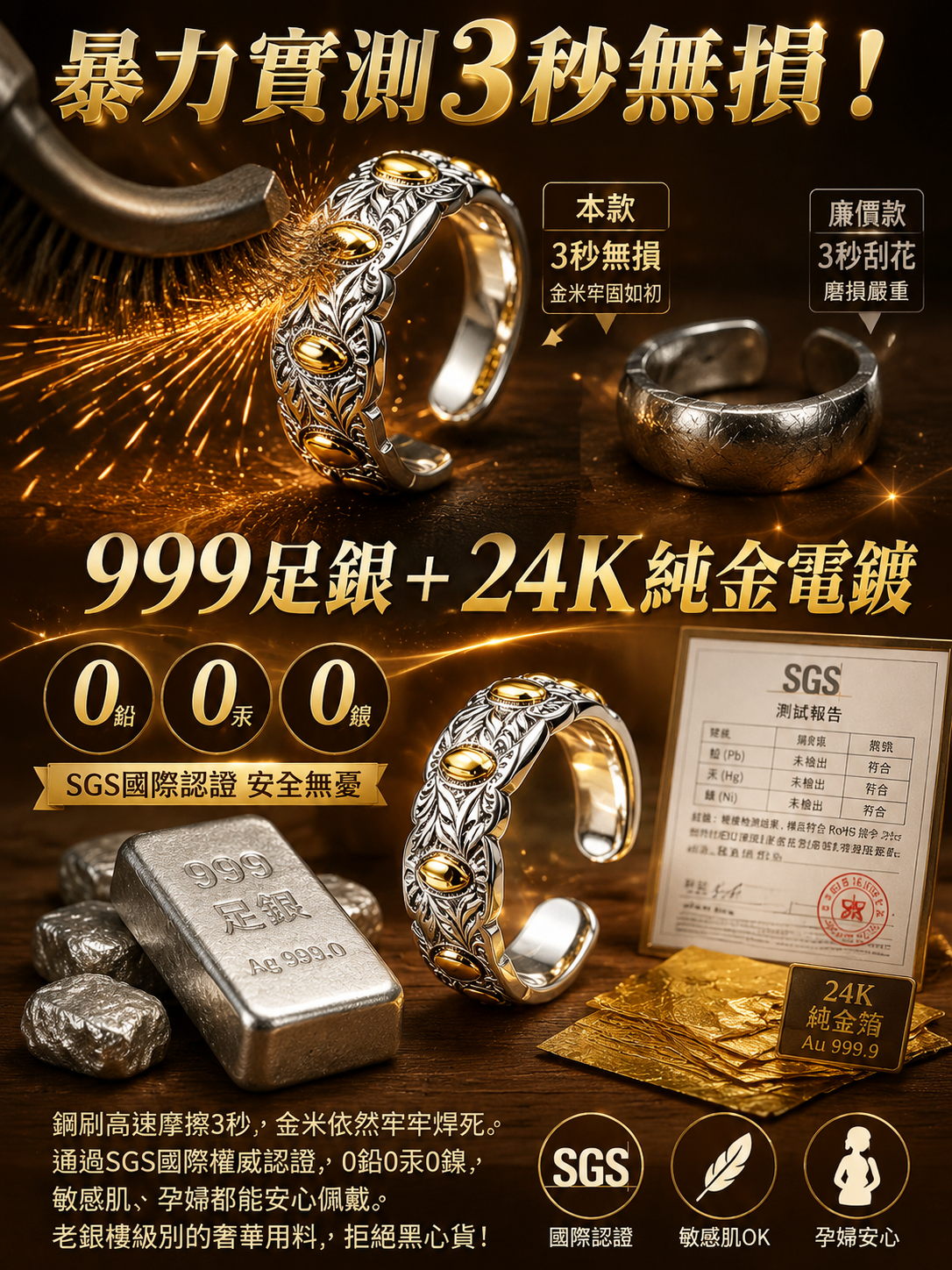 七粒米古法戒指