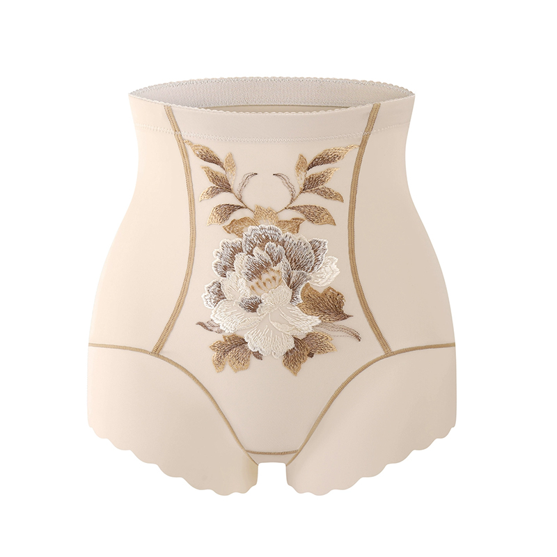 復古刺繡高腰收腹褲，告別身材焦慮，輕鬆穿出模特身材