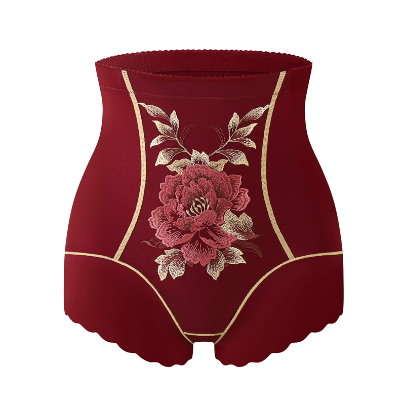 復古刺繡高腰收腹褲，告別身材焦慮，輕鬆穿出模特身材