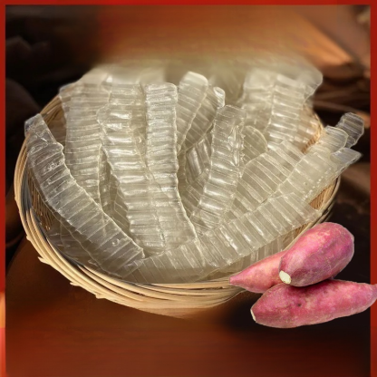 【純正古早味】農家純手工地瓜粉皮，零添加、純天然，重現記憶中的Q彈好滋味！