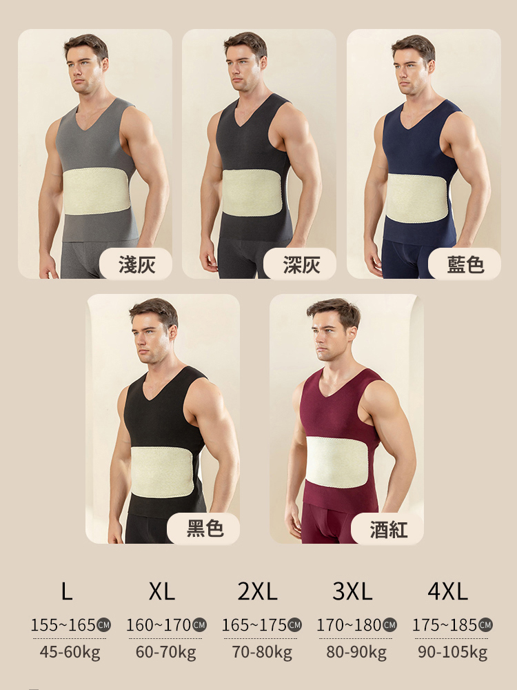 【3倍保暖】德絨蠶絲背心男，年紀大了，弱不禁風，一定要把它穿在裡面