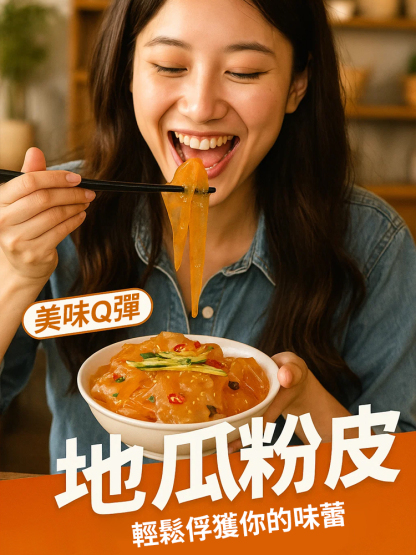 【純正古早味】農家純手工地瓜粉皮，零添加、純天然，重現記憶中的Q彈好滋味！