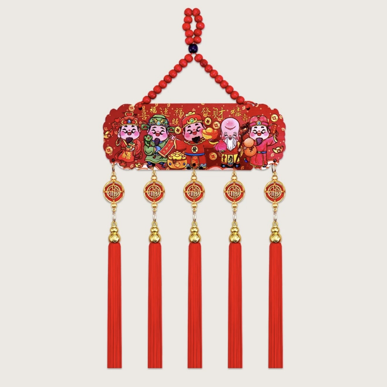 【開運新年人才兩旺】五路財神掛件