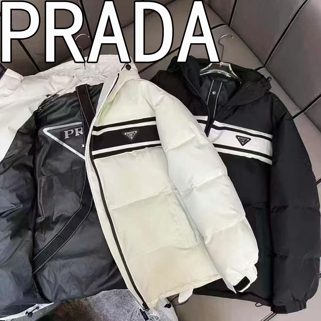 【大人気】PRADA Re-Nylonギャバジン製ダウンジャケット