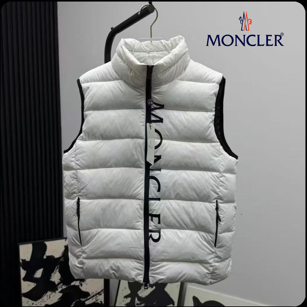 【MONCLER】Cenisベスト ダウン ジレ ナイロン ロゴ フード