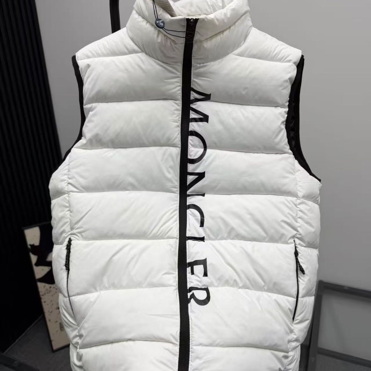 【MONCLER】Cenisベスト ダウン ジレ ナイロン ロゴ フード