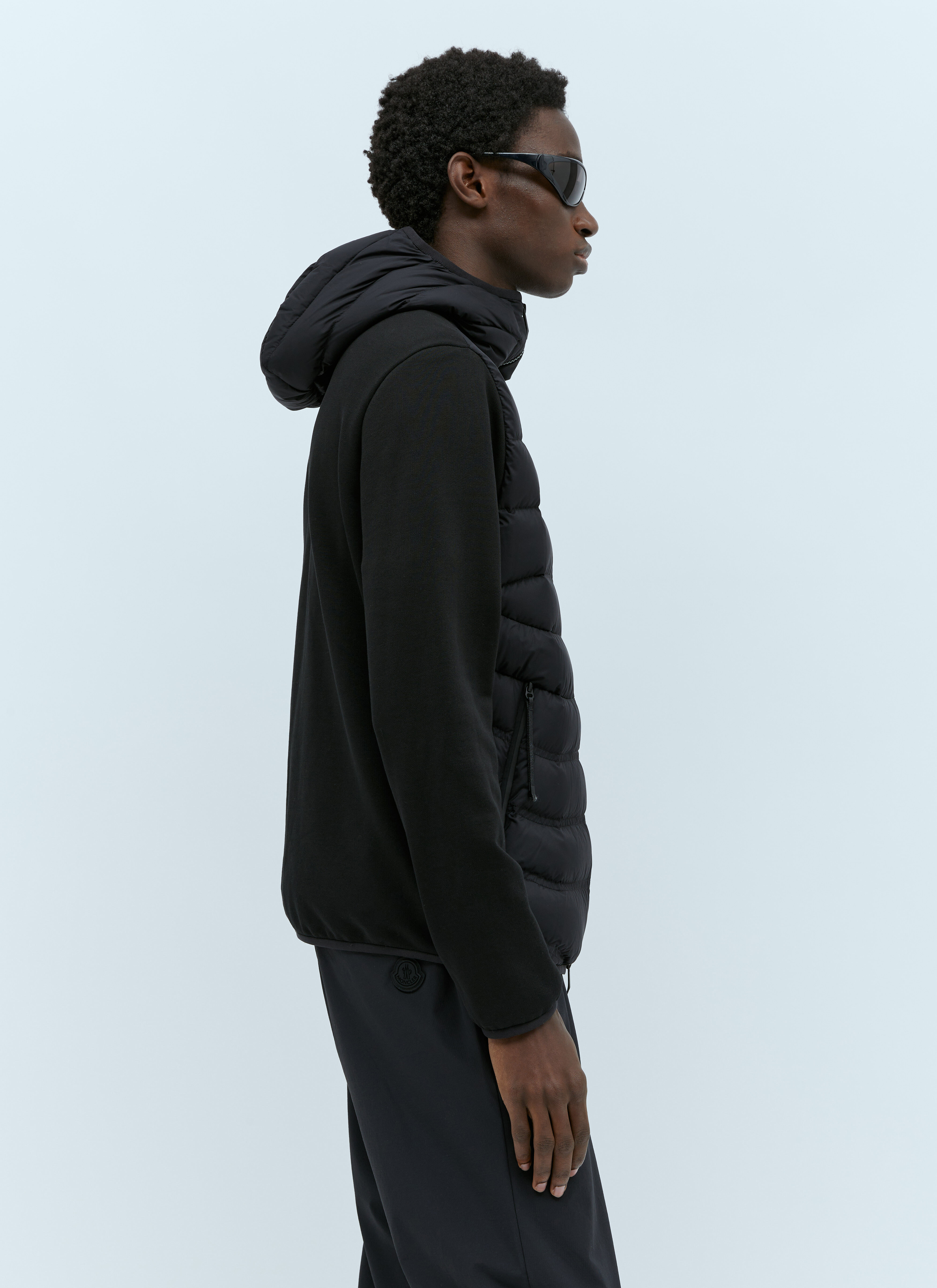 モンクレール ジップアップ ダウンカーディガン ブラック mon0155037