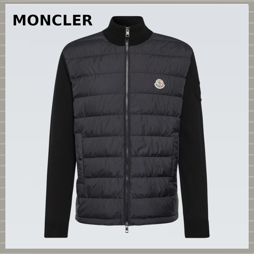 【MONCLER】ダウンパディング入り カーディガン
