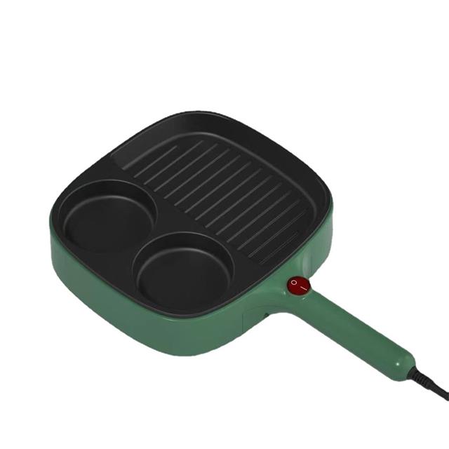 🍤กระทะอเนกประสงค์ 3 in 1 ทอดอาหาร 3 ชนิดได้พร้อมกัน สุขภาพดี 