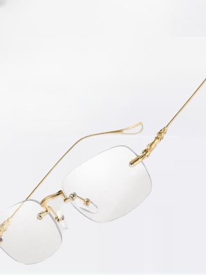 感光變色超輕無框老花眼鏡