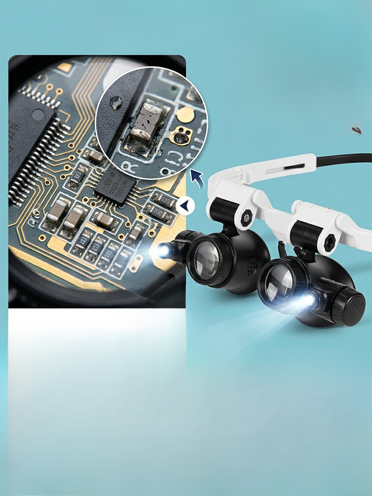 【工業級 32X】LED 雙目精密維修鏡 (電子/鐘錶/鑑定專用)