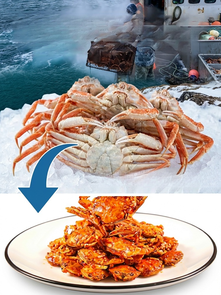 Spicy Sea Crab Snacks - High in Protein, Low in Sodium