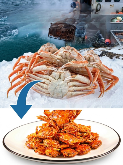 Spicy Sea Crab Snacks - High in Protein, Low in Sodium