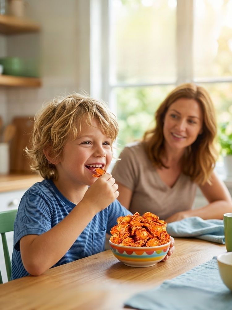 Spicy Sea Crab Snacks - High in Protein, Low in Sodium
