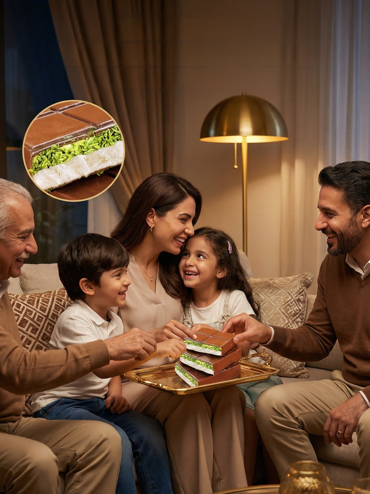 Dubai Style Pistachio Nougat Chocolate