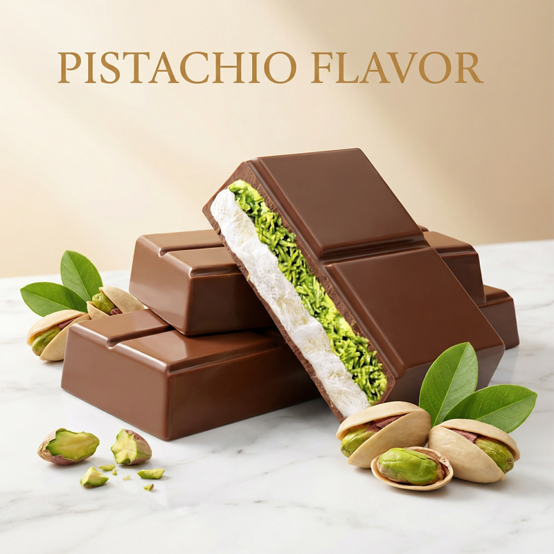 Dubai Style Pistachio Nougat Chocolate