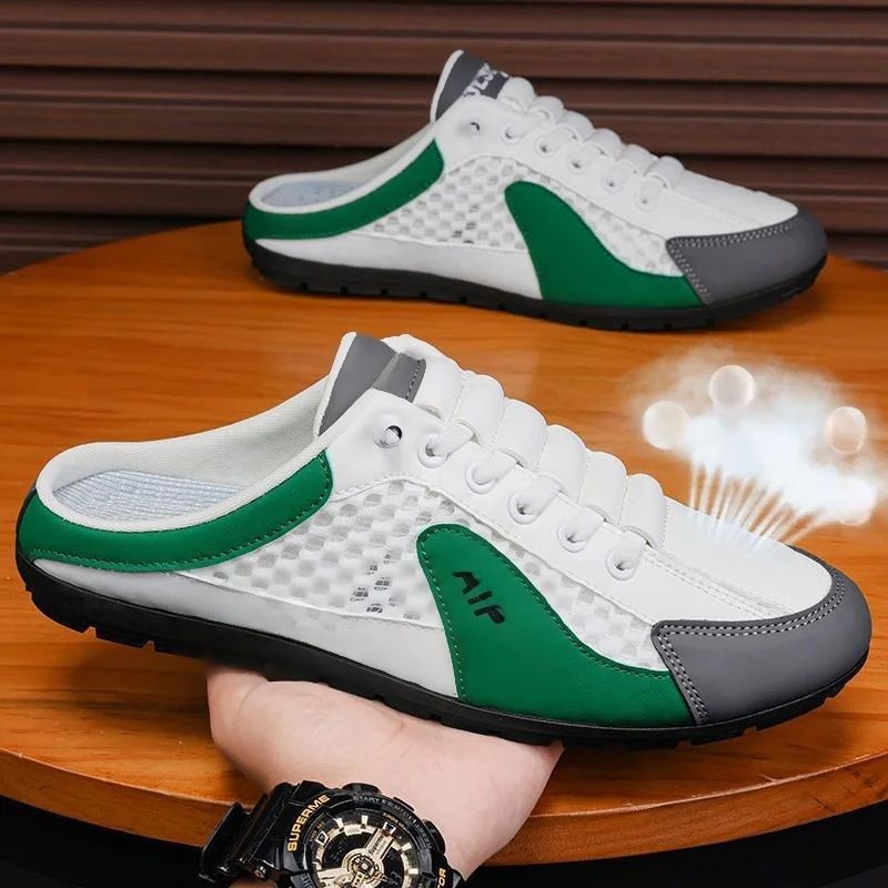 Baotou One Foot Stirrup Half Slip On Shoes